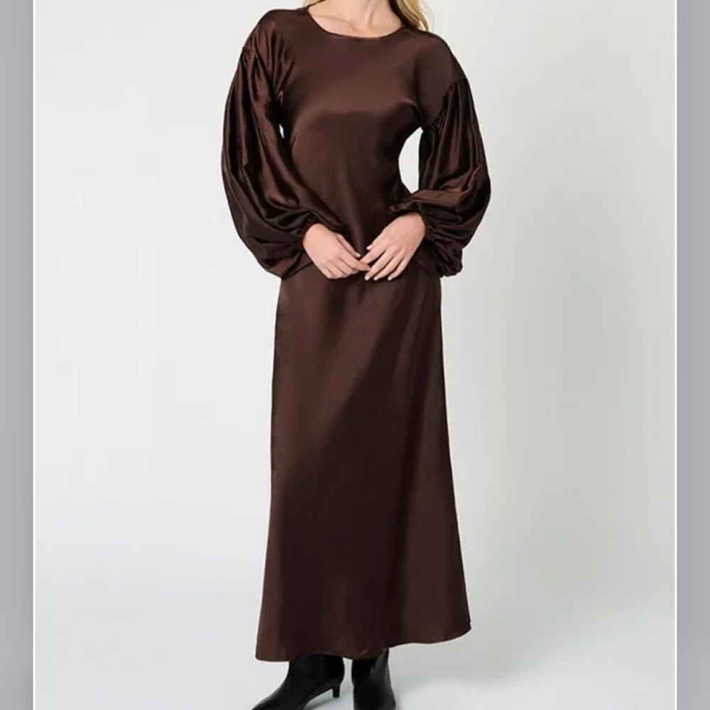 WeWoreWhat Brown Maxi Dress